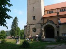 U kostela ve Štěchovicích