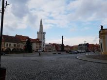 Náměstí v Kadani se známou radnicí.
