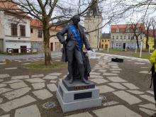 Na Studentskéém náměstí stojí zajímavá socha Josefa II.