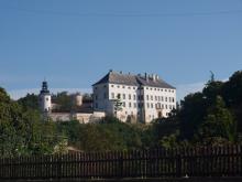 V Úsově nás přivítala dominanta města, místní zámek.