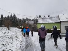V sobotu dopoledne jsme vyrazili na hru do lesa.