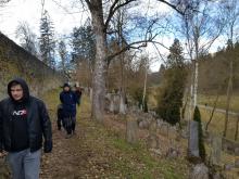 Nakonec jsme šli na prohlídku židovského hřbitova