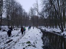 Na posledním úseku cesty před Vrbčany se už skoro stmívalo.