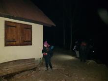 A už jsme dorazili k chatě na horním bodě Bobovky.