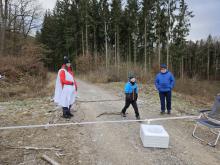 A to je první stanoviště a hod menhirem.