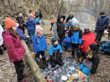 Na Babce jsme měli vyhotovit božský nápoj. Víceméně pomerančovou šťávu.