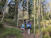 Vylézáme na rovinu nad Volskými kameny