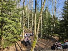 Na oběd jsme usedli u skal zavných Volské kameny.