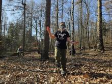 A to jsme opět na hranice, přesněji asi deset metrů za ní, Lembas tu uspořádal hru na navigaci lodě poslepu náročným úsekem.