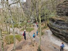 Bylo tu dostatek kamenů, kam šlo vylézt