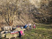 17. března - i Vlaštovky vyrazily za geologií až do lomu u Břetislavky
